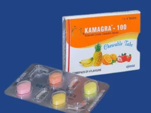 Kamagra Chewable 100mg – Sildenafil 100mg