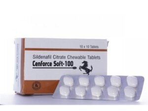 Cenforce Soft 100mg – Sildenafil 100mg Chewable Tablet