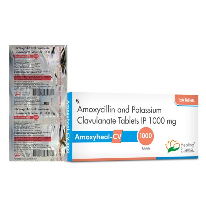 Amoxyheal CV 1000mg Tablet – Amoxicillin + Clavulanate