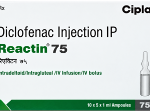 Reactin 75mg Tablet – Diclofenac 75mg