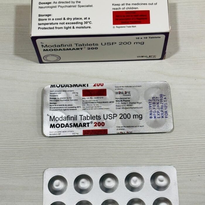 Modasmart 200mg Tablet – Modafinil 200mg