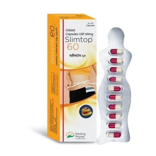 slimtop-60-mg Healing Pharma Slimtop 60mg Orlistat Capsules